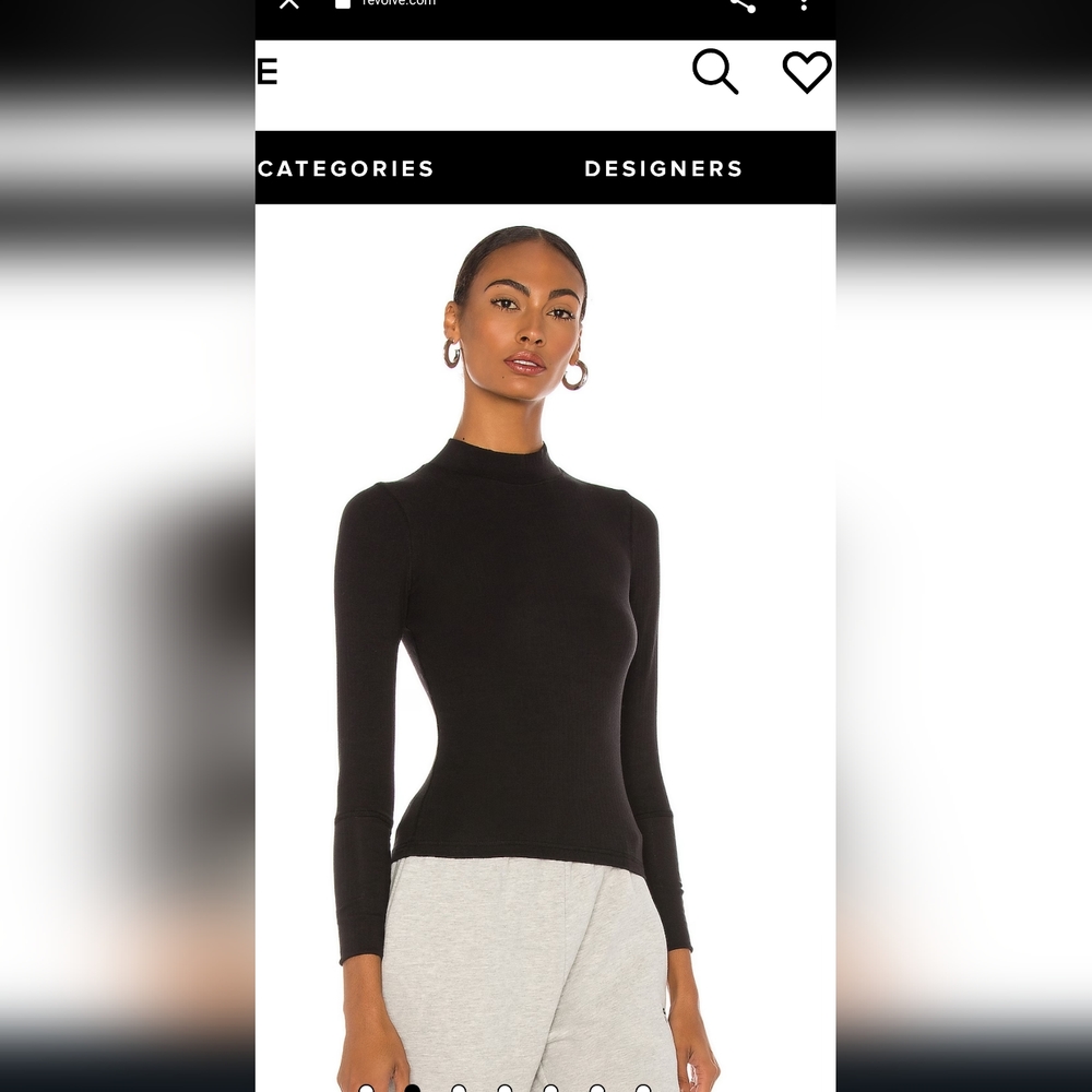 Free people, the rickie top in black